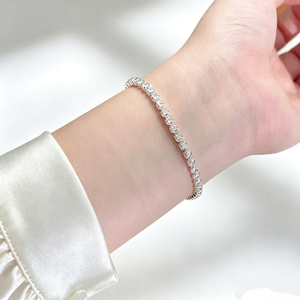 S925 Sterling Silver Tennis Bracelet