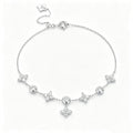 S925 Sterling Silver Four Leaf Clover Zircon Bracelet
