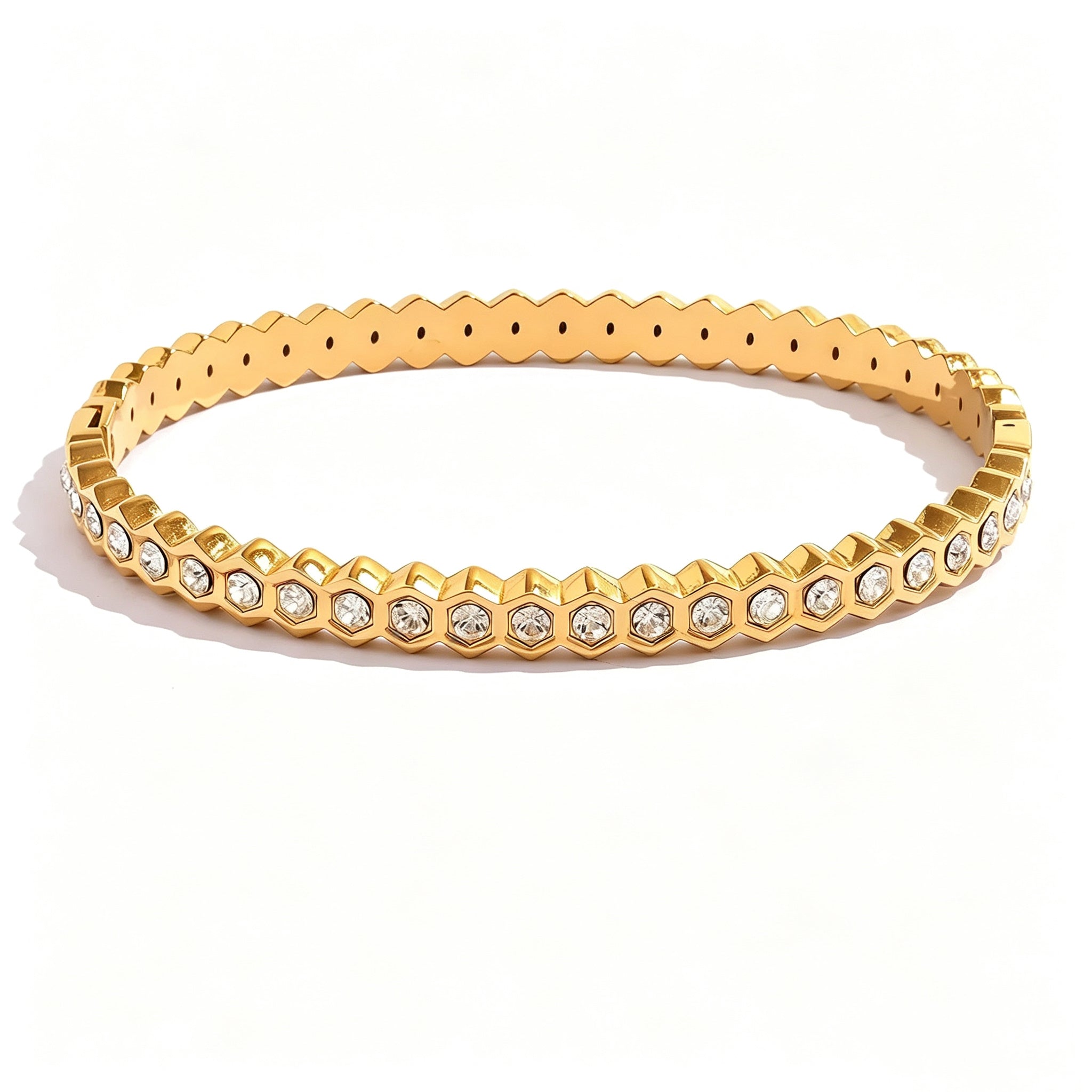 18K Gold Plated Cubic Zirconia Bracelet