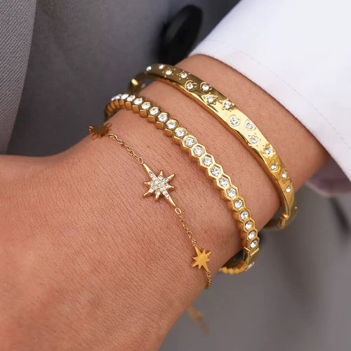 18K Gold Plated Cubic Zirconia Bracelet
