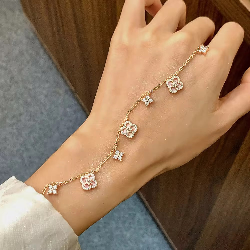 Lucky Four Leaf Clover Bracelet