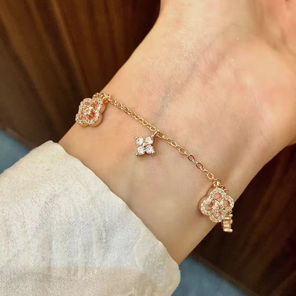 Lucky Four Leaf Clover Bracelet
