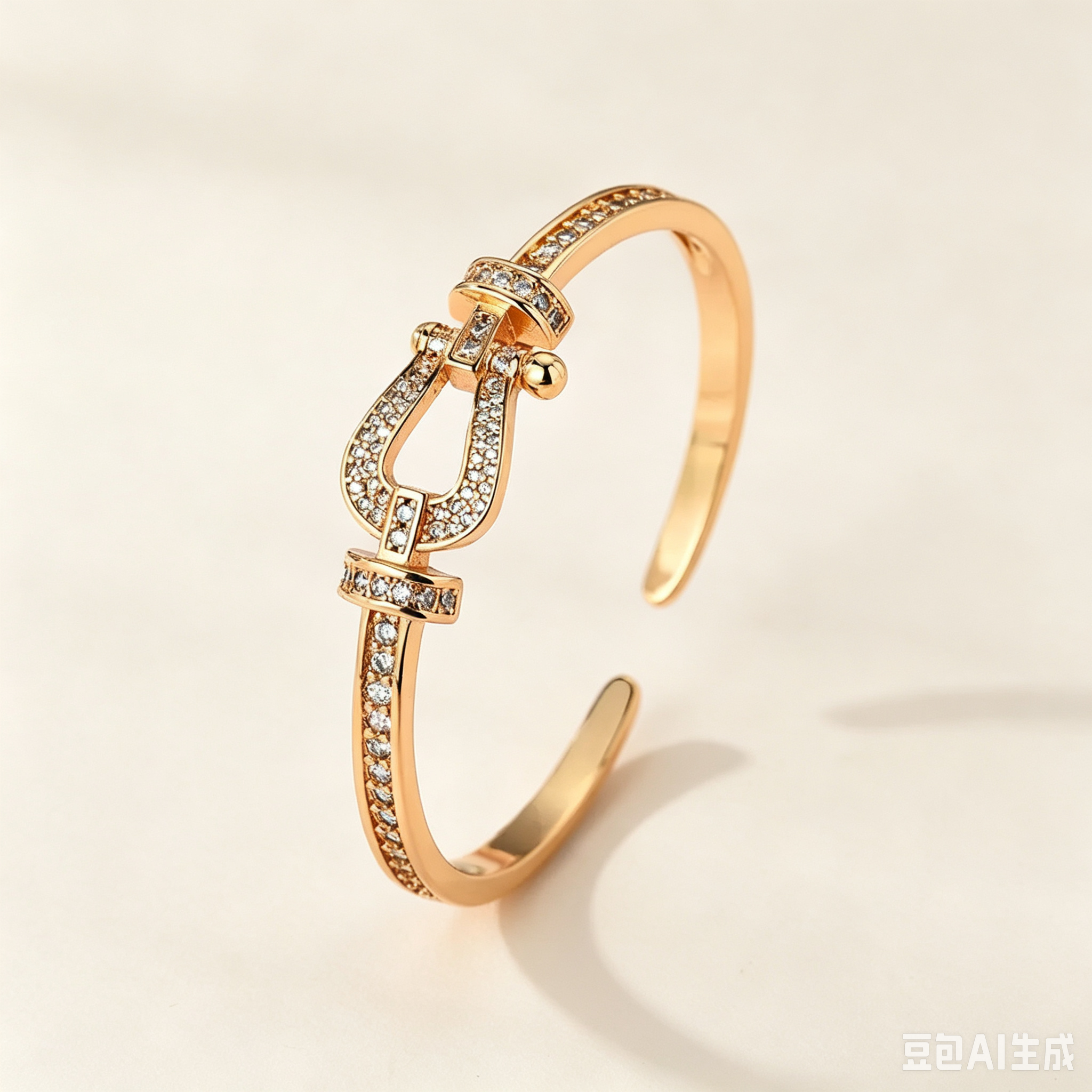 Trendy Horseshoe Shape Zircon Bracelet