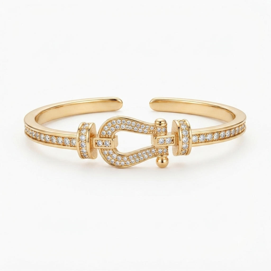 Trendy Horseshoe Shape Zircon Bracelet