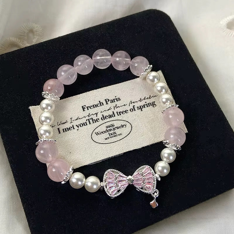 Natural Crystal Lovely Pearl Bracelets