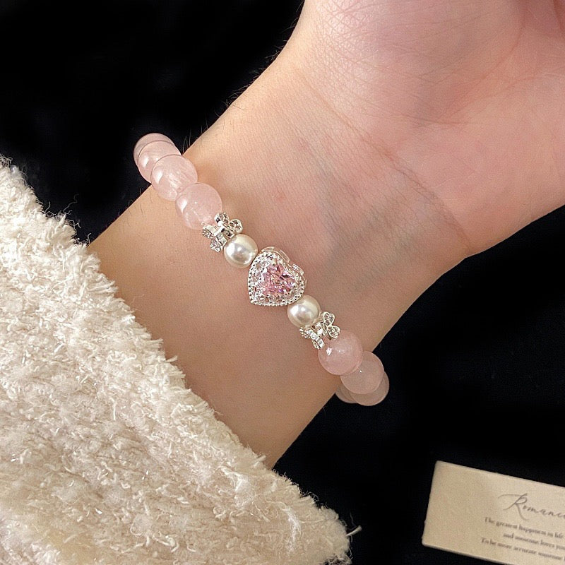 Natural Crystal Lovely Pearl Bracelets