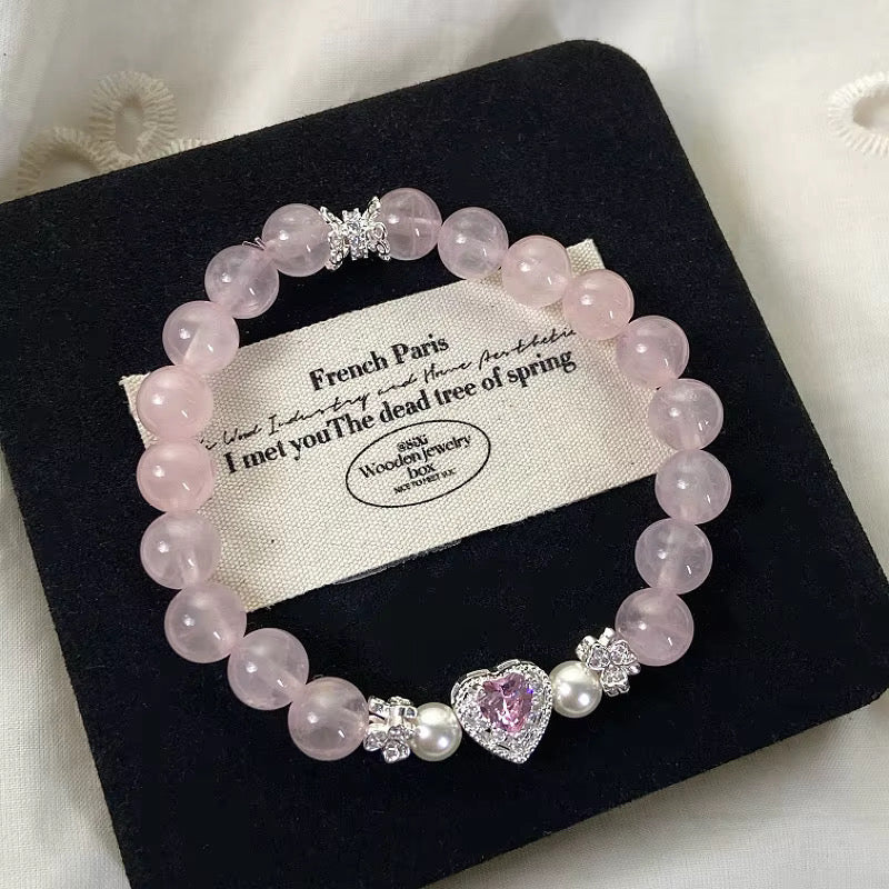Natural Crystal Lovely Pearl Bracelets