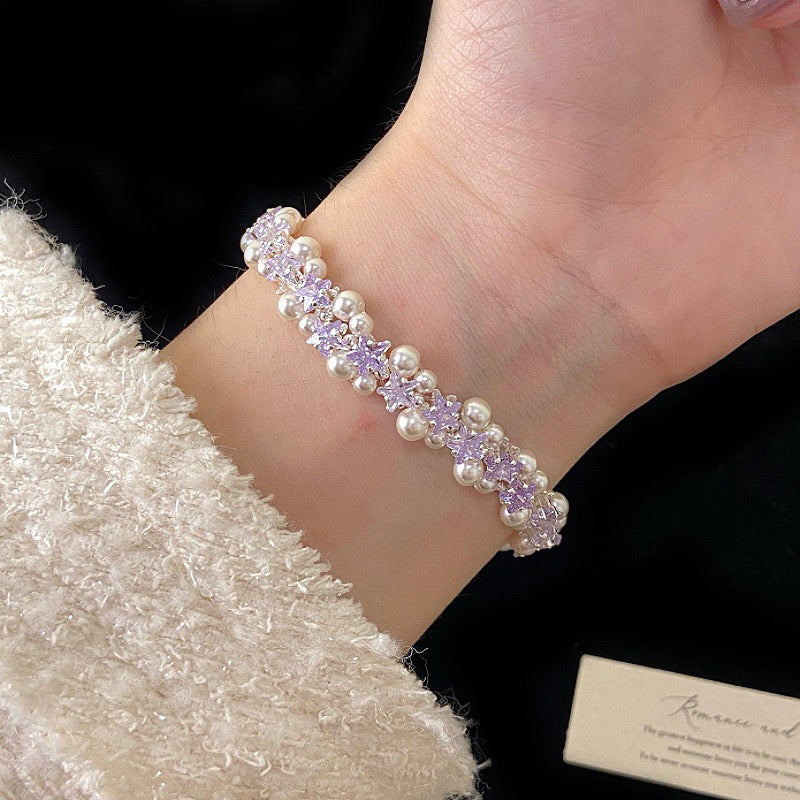 Natural Crystal Lovely Pearl Bracelets