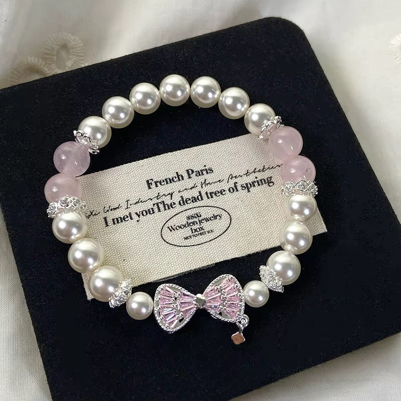 Natural Crystal Lovely Pearl Bracelets