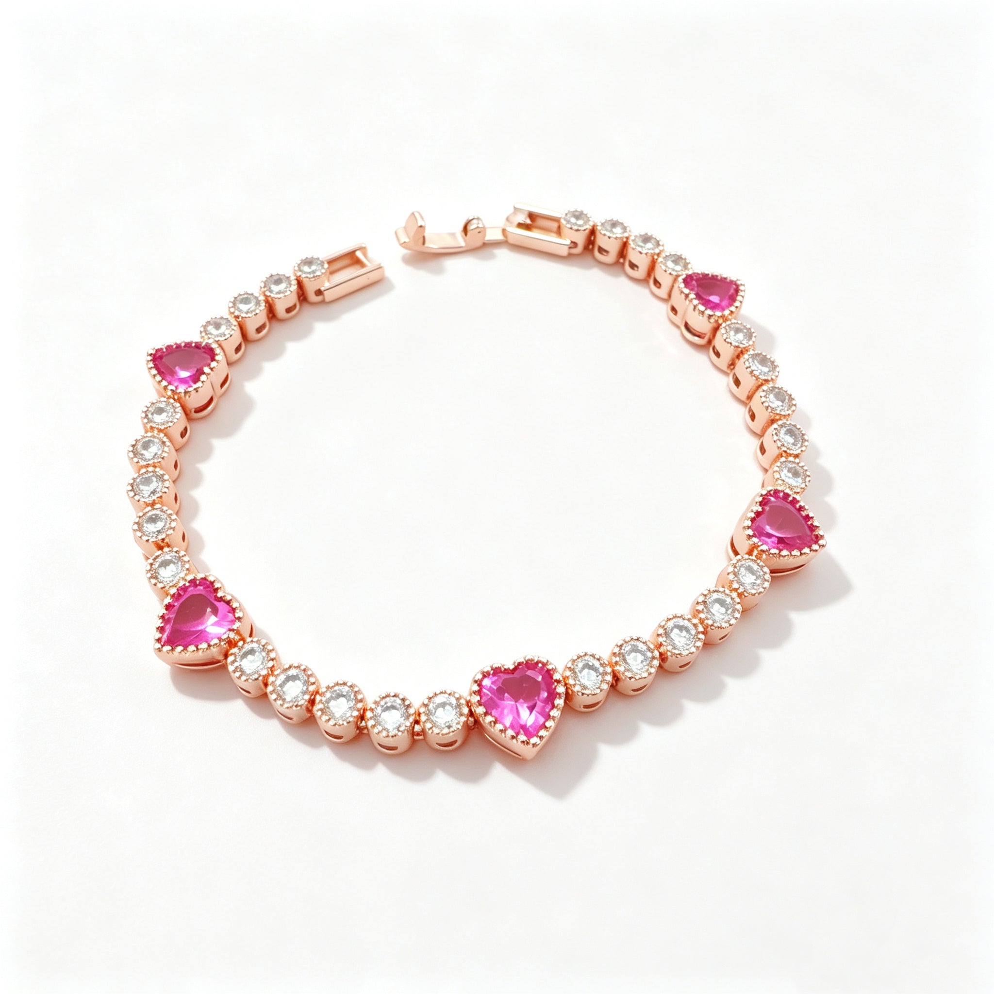 Heart Colorful Rainbow Bracelet