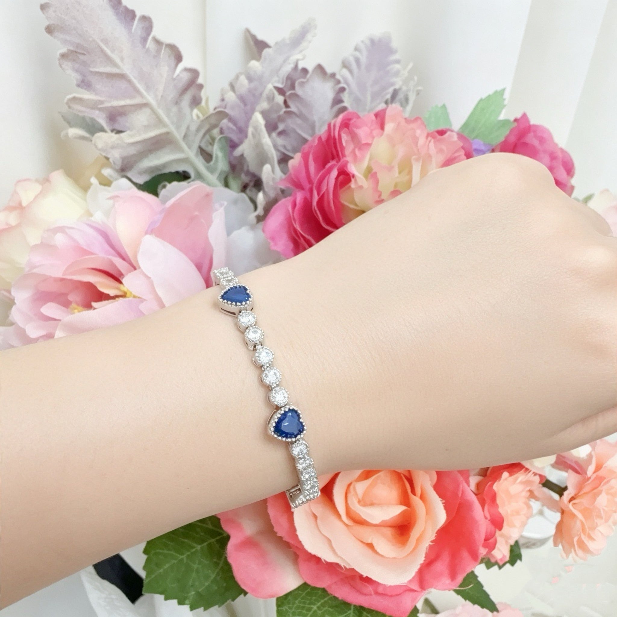 Heart Colorful Rainbow Bracelet