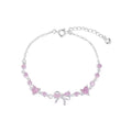 Cute and Sweet Zircon Bow Bracelet