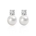 S925 Sterling Silver Classic Queen Pearl Earrings