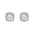S925 Sterling Silver Elegant Square Earrings