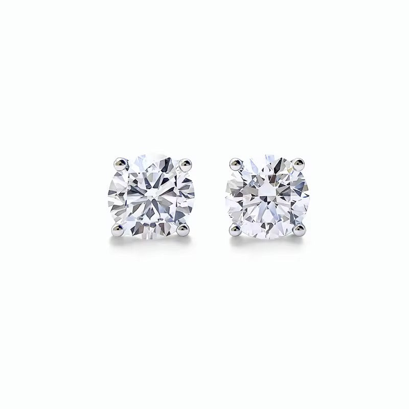 S925 Sterling Silver Elegant 1.0Ct Moissanite Earrings