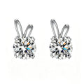 S925 Sterling Silver Rabbit 1.0Ct Moissanite Earrings