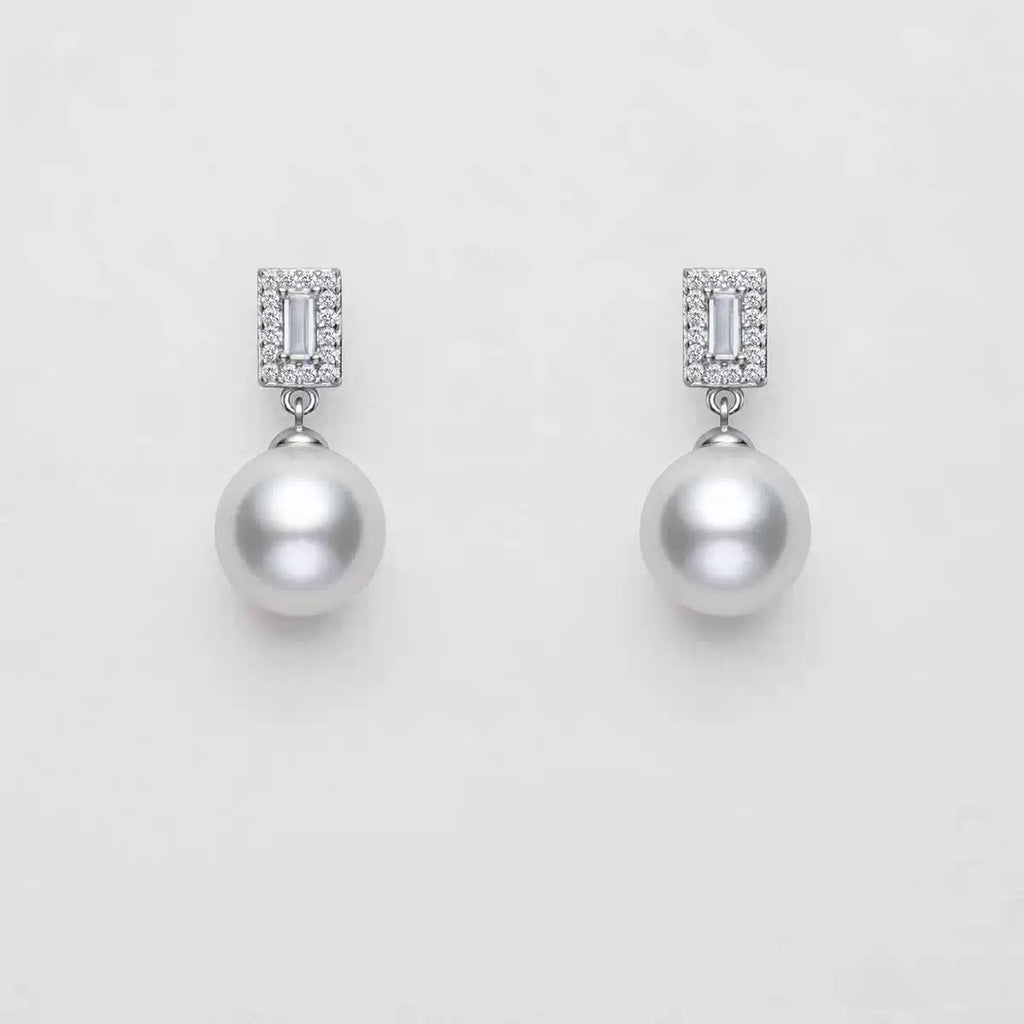S925 Sterling Silver Trendy Pearl Earrings
