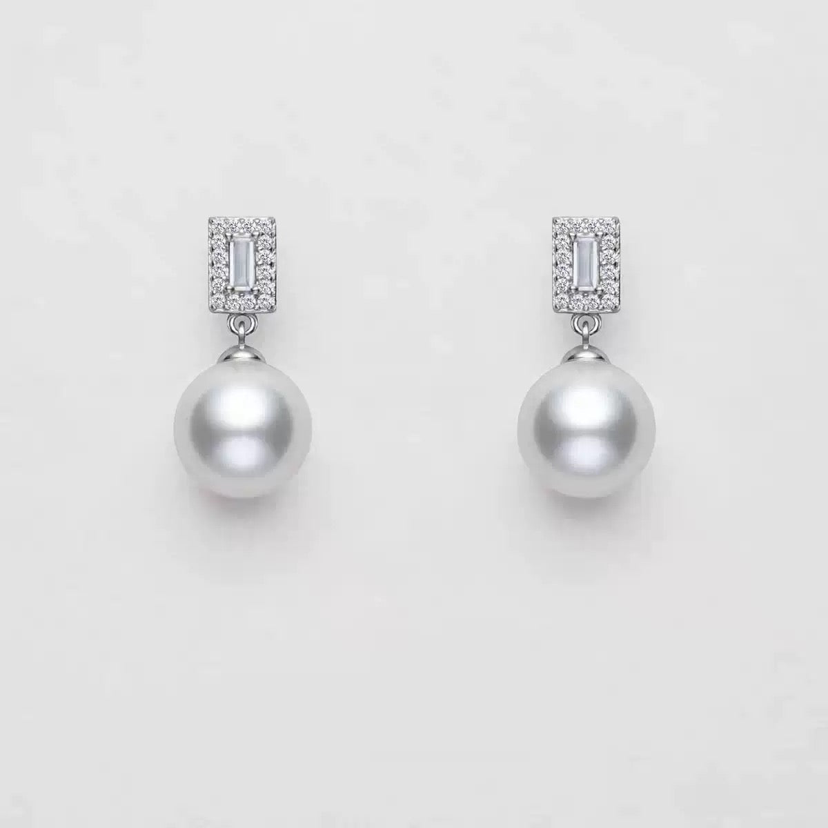 S925 Sterling Silver Trendy Pearl Earrings