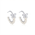 Trend Butterfly Pearl Earrings