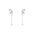 S925 Sterling Silver Butterfly Bow Earrings