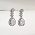 S925 Sterling Silver Water Drop Stud Earrings