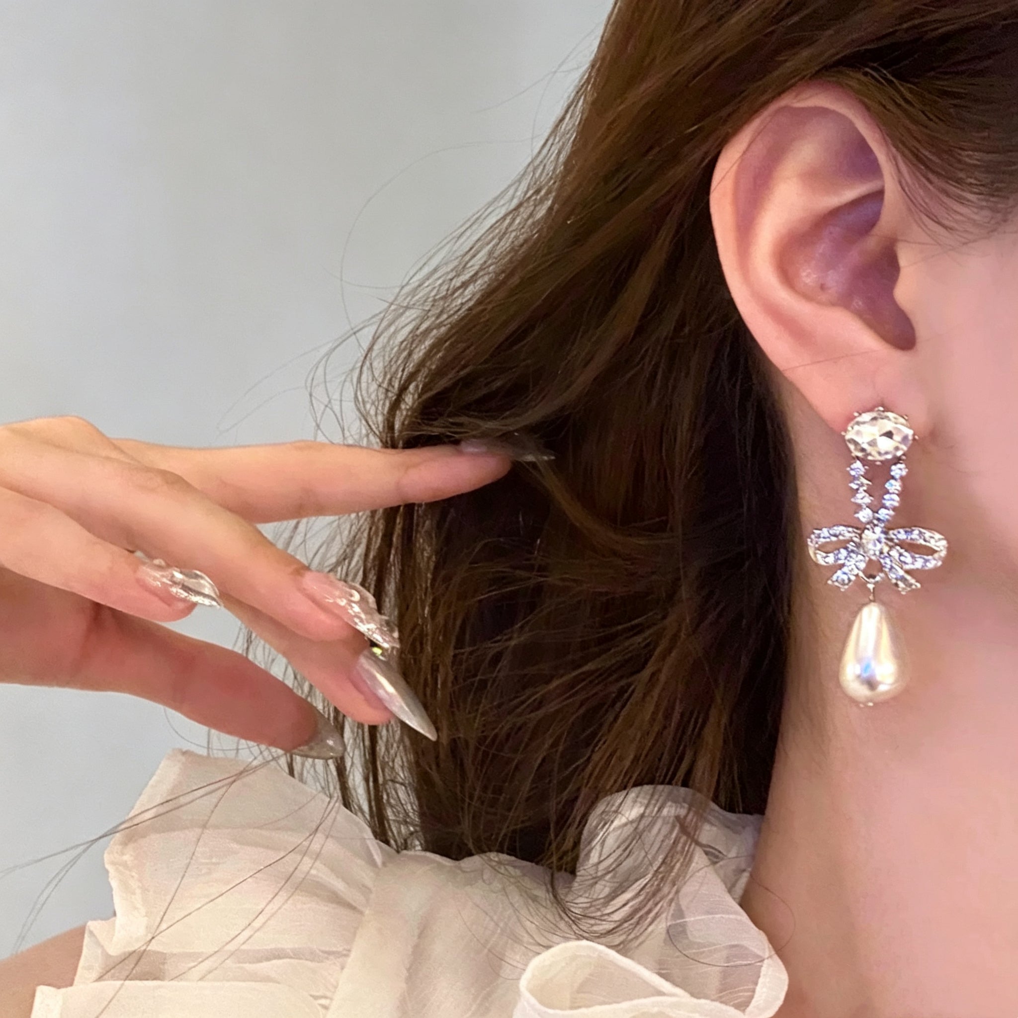 Luxury Korean Pearl Drop Earrings