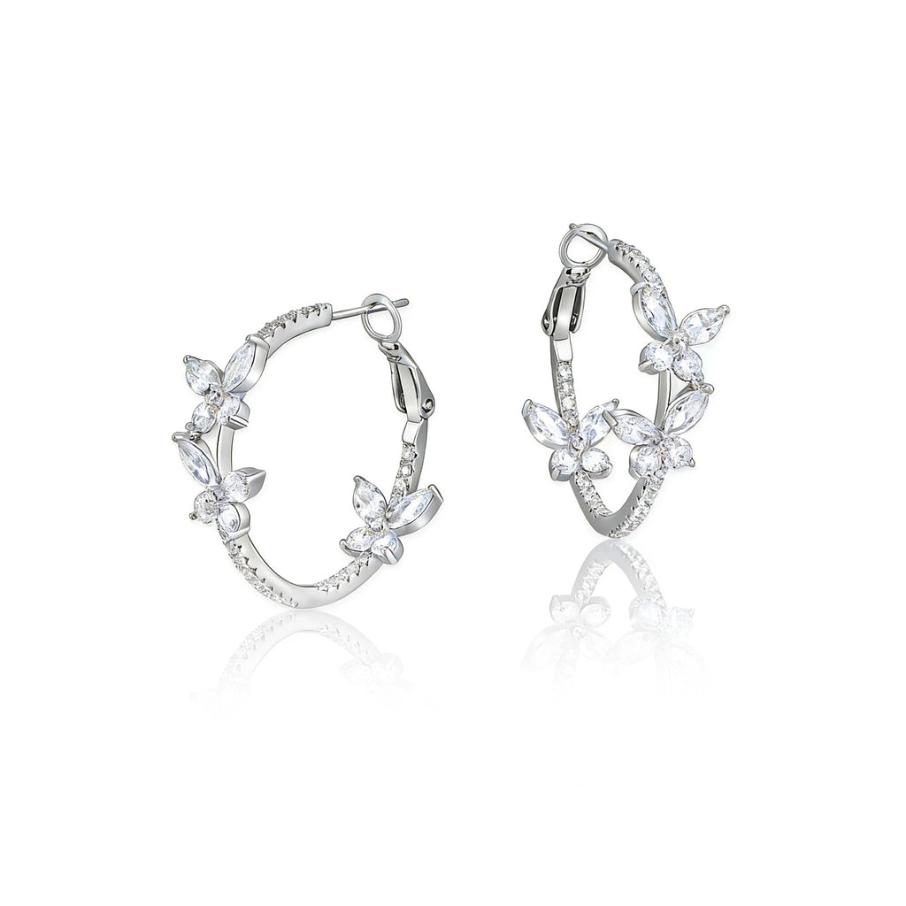 Elegant Crystal Butterfly Earrings