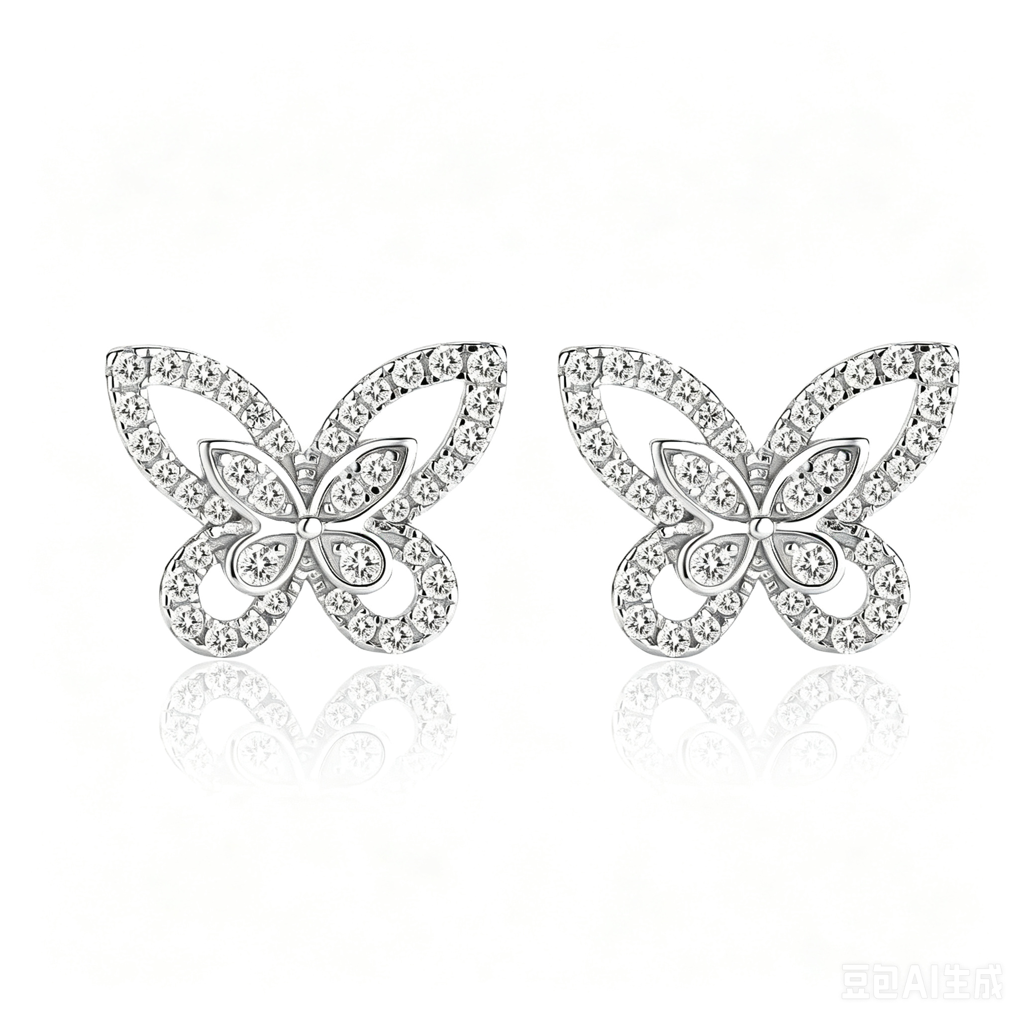 S925 Sterling Silver Butterfly Earrings