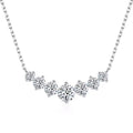 S925 Sterling Silver Seven Stones Moissanite Necklace
