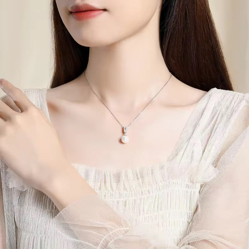 S925 Sterling Silver Freshwater Pearl Necklace