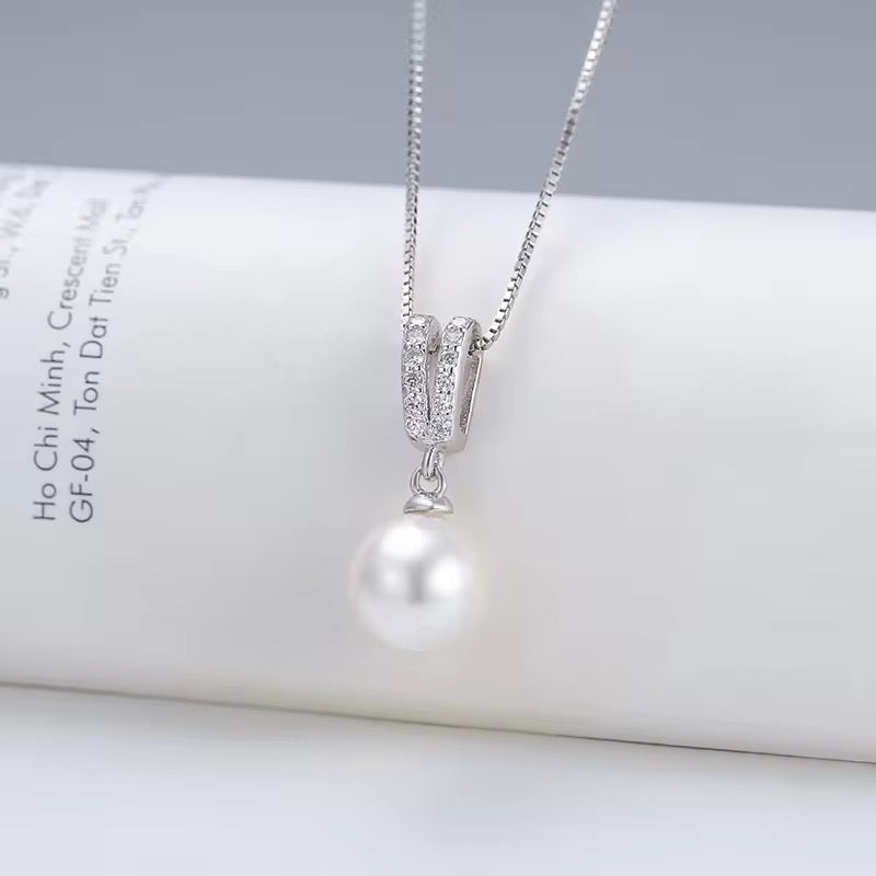 S925 Sterling Silver Freshwater Pearl Necklace
