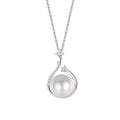 S925 Sterling Silver Trendy Luxury White Pearl Necklace