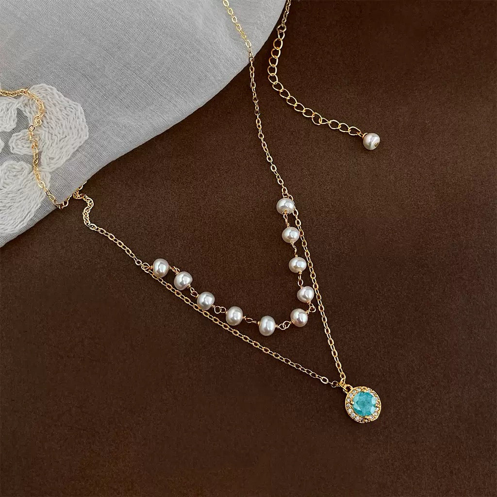 Double Layer Freshwater Pearl Necklace