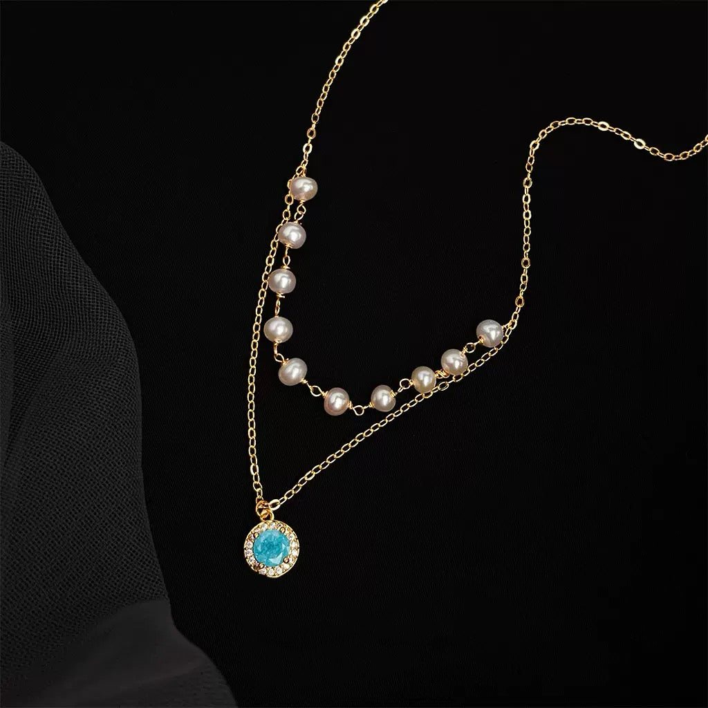 Double Layer Freshwater Pearl Necklace