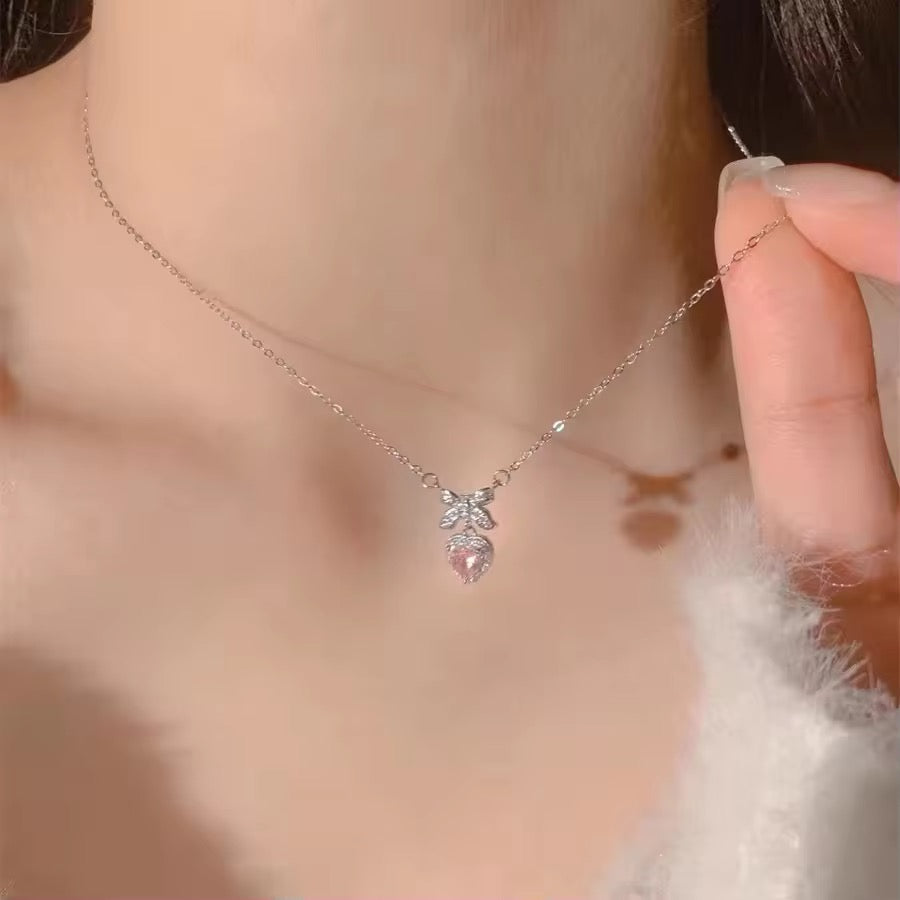 S925 Sterling Silver Sweet Heart Necklace