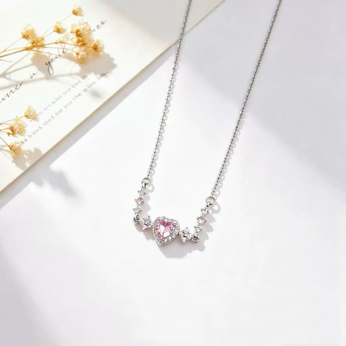 Sweet Heart Necklace (Silver)