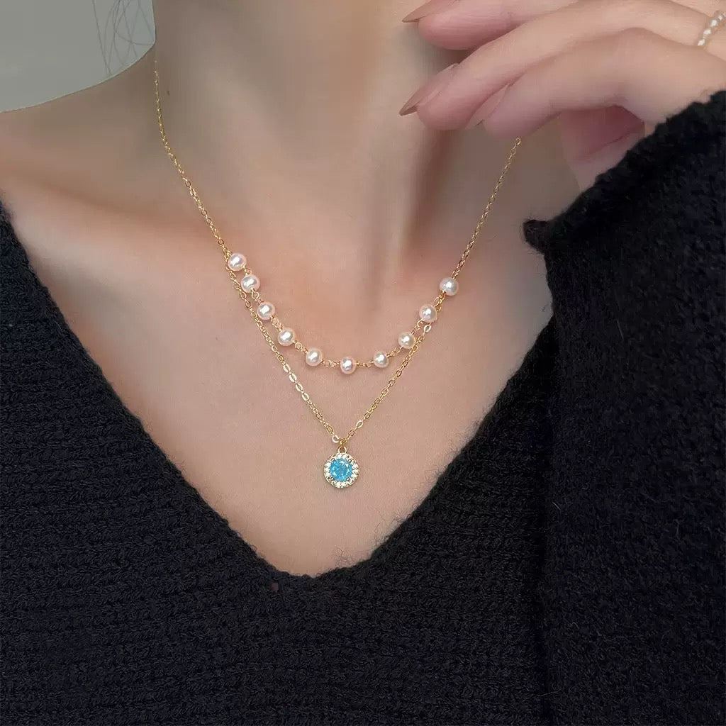 Double Layer Freshwater Pearl Necklace