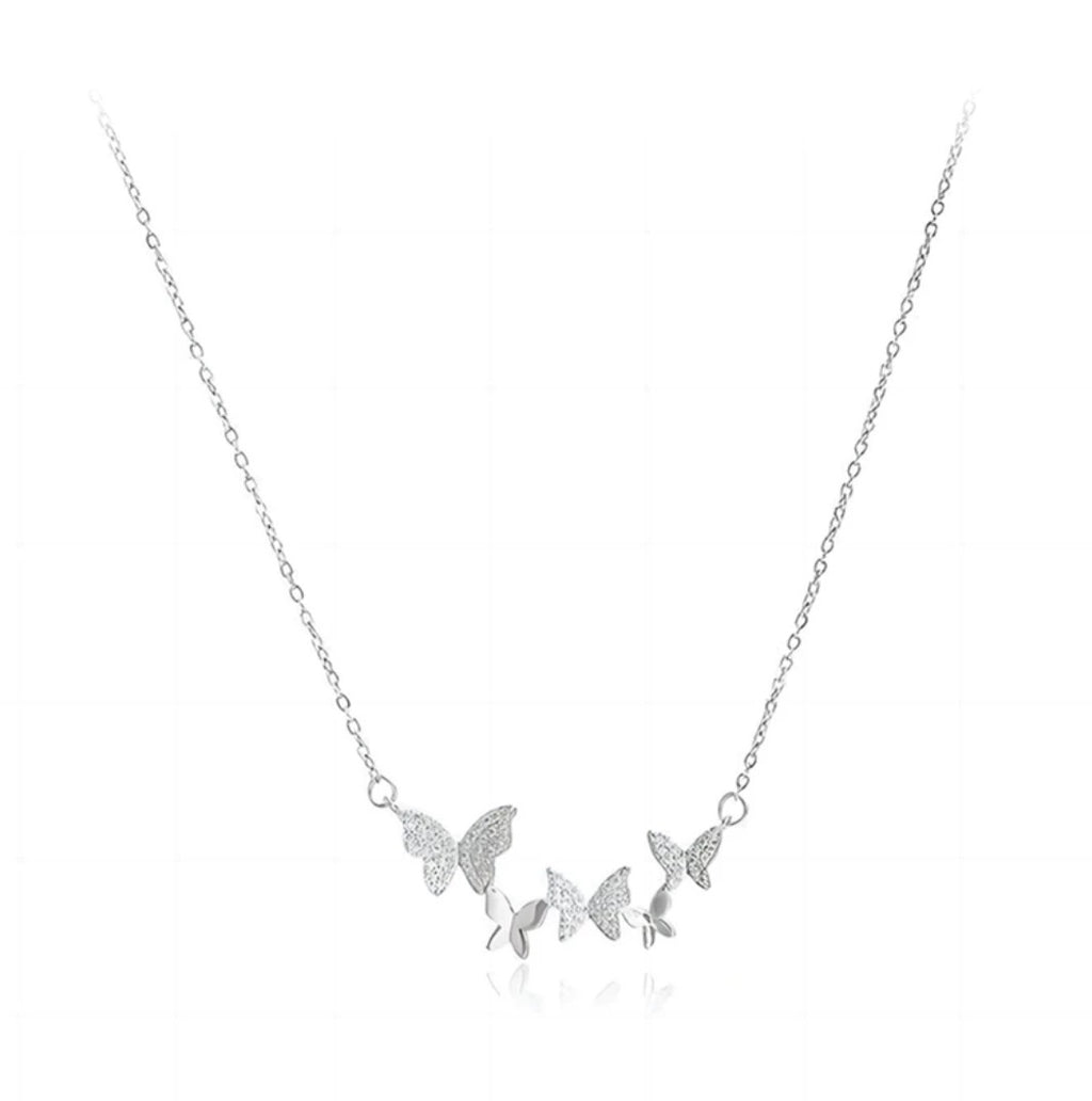 S925 Sterling Silver Butterfly Sweet Necklace