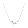 S925 Sterling Silver Butterfly Sweet Necklace