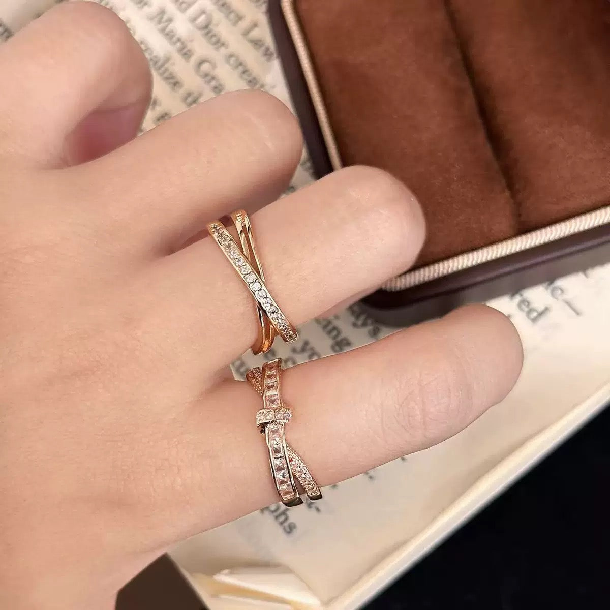 Gorgeous Twisted Knot Ring