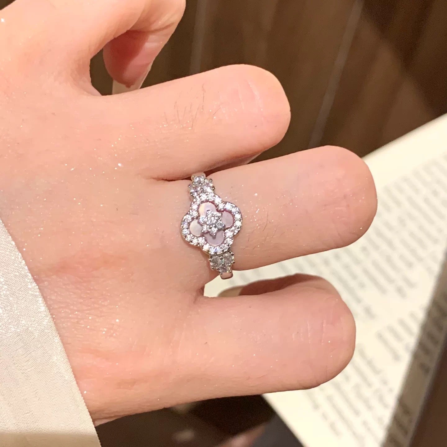 Trendy Four Leaf Clover Rings
