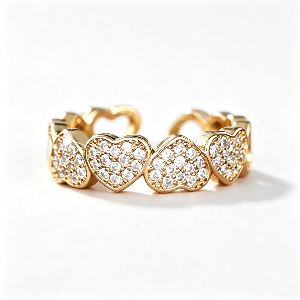 Eternity Heart Shape Rings