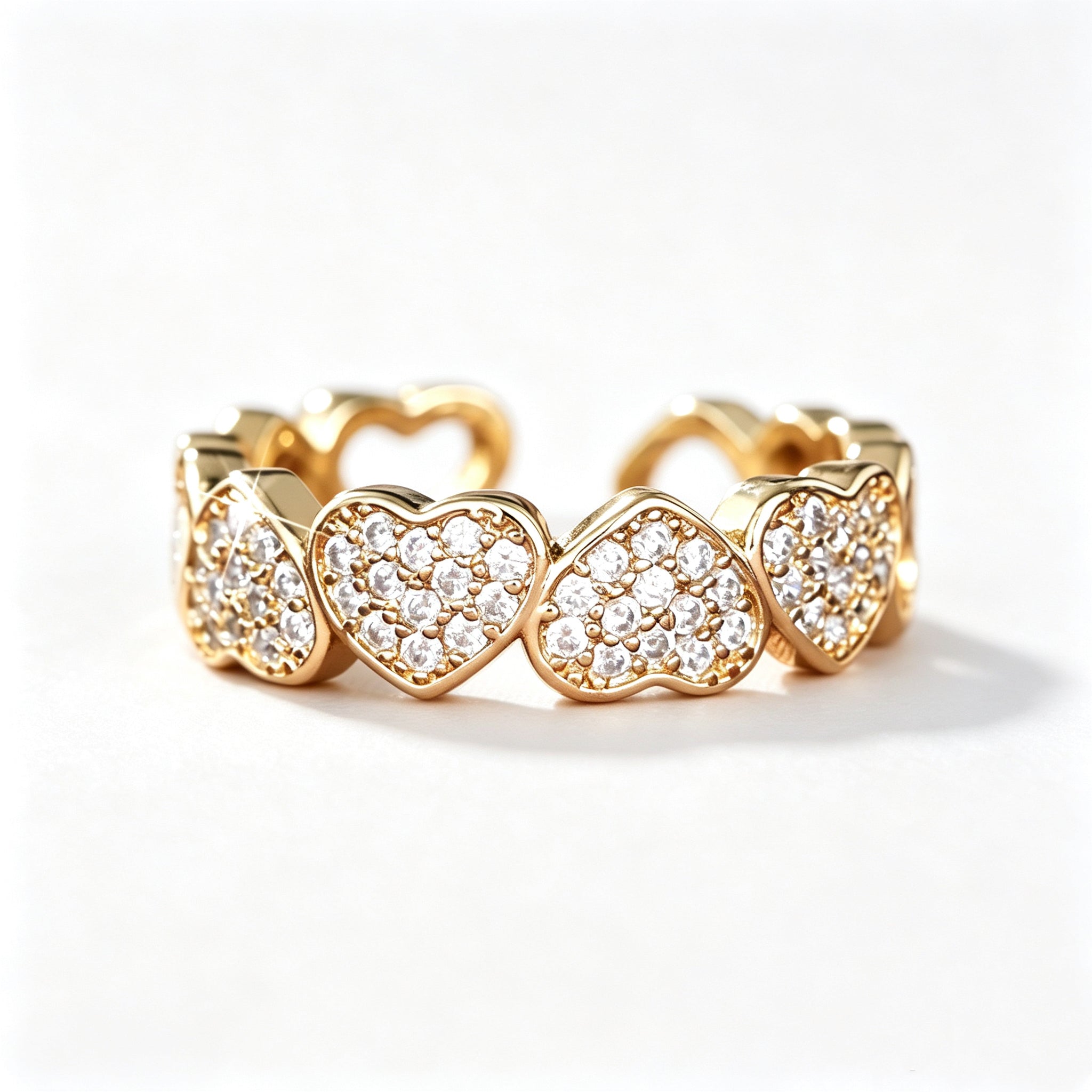 Eternity Heart Shape Rings