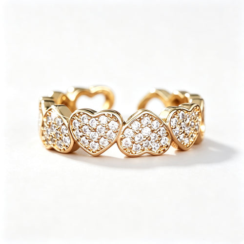 Eternity Heart Shape Rings