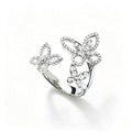 Three Butterfly Ring